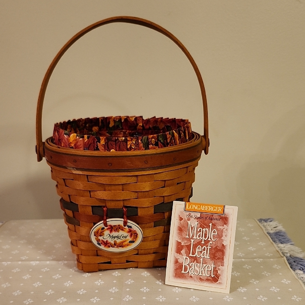 Longaberger Shades of Autumn Maple Basket with Handle